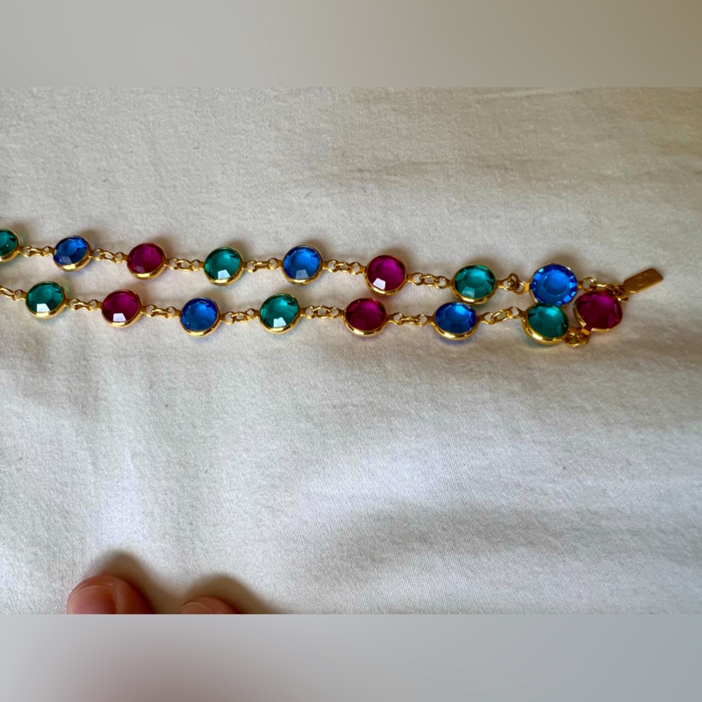 Vintage Swarovski Chiclet Necklace
